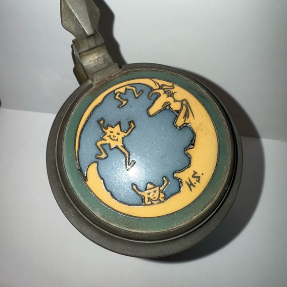 Vintage Mettlach beer stein Ceramic 3090 - Picture 6 of 14